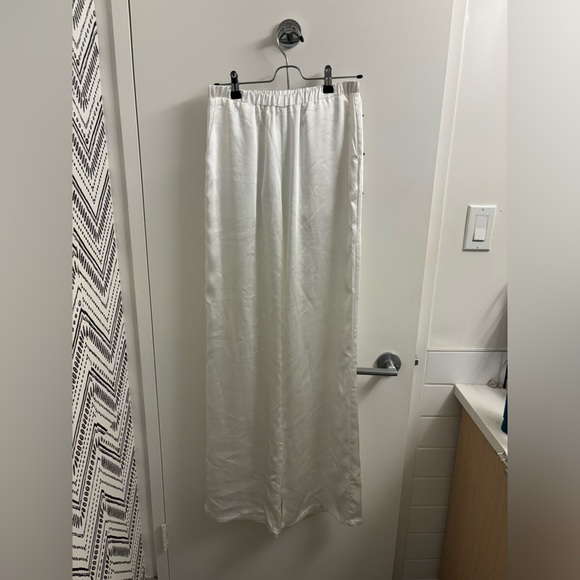 SLA the Label white Satin Trousers NWOT - Picture 2 of 6